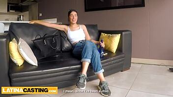 The Innocent Latina Felt Overwhelmed. Her Pussy Used By The Fake Agent's Big Cock.