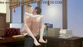 Boss banging my wife in office while I'm downstairs!