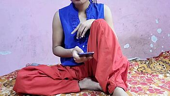 A steamy homemade video of a big-chested Indian bhabhi in hot scenes