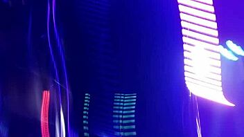 at the adult entertainment house, anny dances while the hidden camera spies on naughty activities