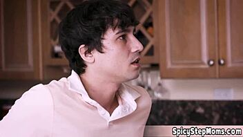 my irish stepmom craved my cock and gf joined for a wild threesome session