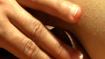 Spanish Beauty Intensely Plays With Her Wet Pussy Lips During Striptease