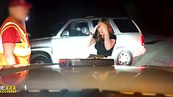 riding monster cock in outdoor pov sex with mechanic on roadside 😍