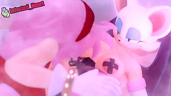 Amy Fucks Futa Rouge Blowjob Deepthroat Footjob Cowgirl Riding Creampie