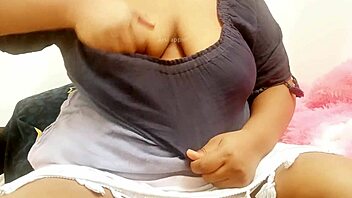 Latina College Girl Studying In Her Dorm Room