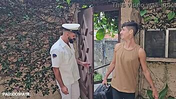 Captain Twink Sucks Big Black Cock