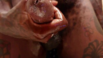 Hallelujah Johnson enjoys solo time with a pocket pussy