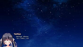 Loca love scene with jinja and senpai yachiyo shizuki.