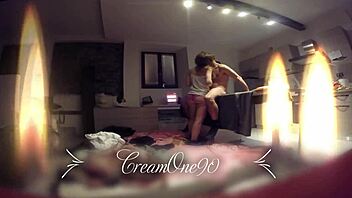 blowing slowly till he cums in her mouth