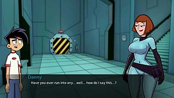 having fun in the shower at amity park