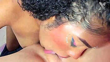 Intense POV Wet Pussy Sucking - Lesbians Devour Each Other