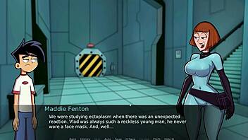 having fun in the shower at amity park