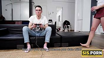 Blonde Teen 18+ Nerd Fucks Step In Reality, Getting Creampie