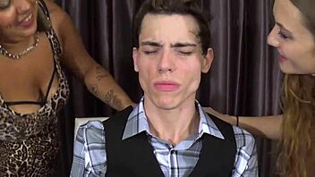 Samantha Hayes and Aiden Valentine in a male snack vore fetish scene