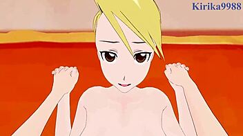 Oh man, Winry Rockbell and Riza Hawkeye goin’ at it hard... Fullmetal Alchemist POV hentai, ya know!