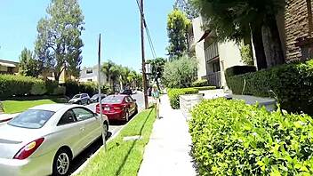 sexy teen halle von uses her mouth on cock for intense orgasm