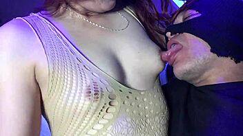 walking in short dress, he saw me! 😏