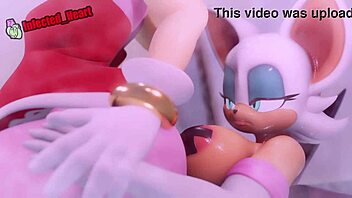 Amy Fucks Futa Rouge Blowjob Deepthroat Footjob Cowgirl Riding Creampie