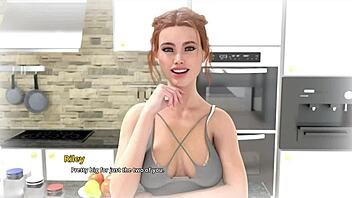 Hey Karthik, bang Riley hard with blowjob and footjob in dream!