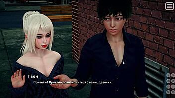 complete gameplay - my bully is my lover part 8 with rough hardcore action and small tits.