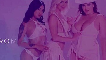 Stepmom Serene Siren seduces Jazlyn Ray during yoga.