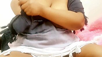 Latina College Girl Studying In Her Dorm Room