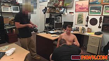 i'm giving a gay blowjob in the pawn shop
