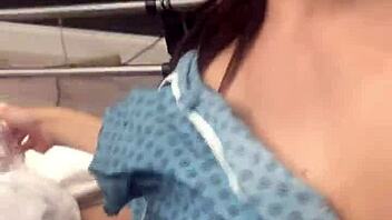 Public SEX Hospital MASTURBATION And HANDJOB Caught On The Phone With BIG CUMSHOT