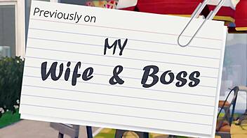 Boss banging my wife in office while I'm downstairs!