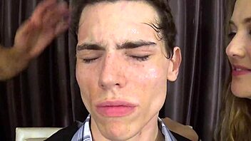 facelicking a male snack for vore fetish fun