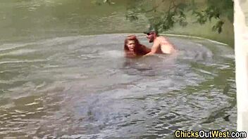 I creamed my hairy Aussie girlfriend's pussy outdoors during our hardcore handjob session, but I think I messed up the timing a bit