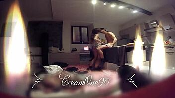 blowing slowly till he cums in her mouth