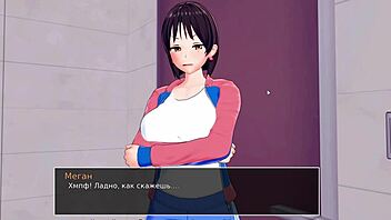 Hairy and big-nippled Asian girl gets taught in this 3D animated porn