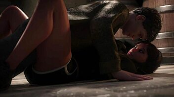 hot brunette with monster cock assfucking and cumshot