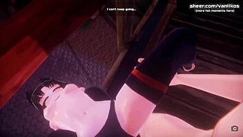 Cartoon MILF gets her anal desires fulfilled in game