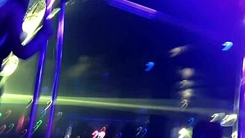 at the adult entertainment house, anny dances while the hidden camera spies on naughty activities