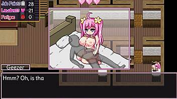 noelle tries her best in this game challenge