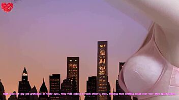 21yo blonde doll girl visits New York in hyper-realistic hentai