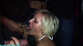 German chubby teen’s first ever gang bang orgy