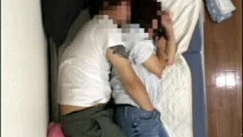 Perverted Japanese couple bangs all day at home without stopping.