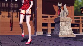 Reim from Touhou engages in intense hentai action