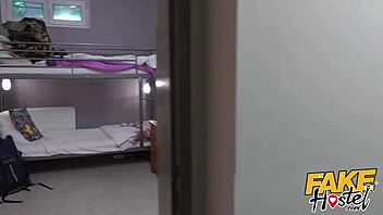 horny teen cheats in dorm shower