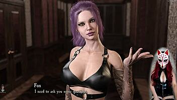 Intense Latex BDSM with Rough Blowjob on Big Boobs