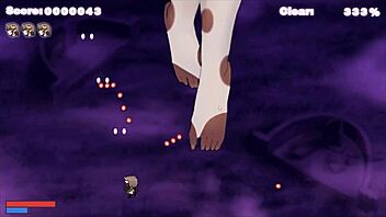 get to work succubus chan undressing giant waifu in hentai game ep 2