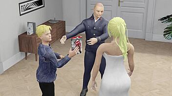 Maya stars in steamy 3D hentai threesome action