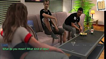 A wife and her mother-in-law play an erotic game