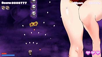 get to work succubus chan undressing giant waifu in hentai game ep 2