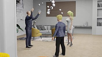 Maya stars in steamy 3D hentai threesome action