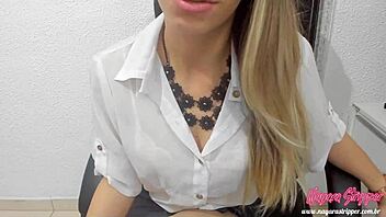 Boss Catches Employee Jerking Off