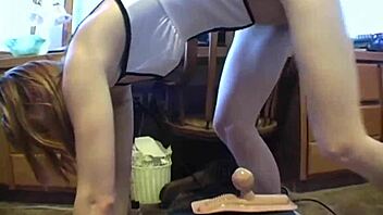 Tawny Rides Sybian Machine for Wild Teen Orgasm Action.